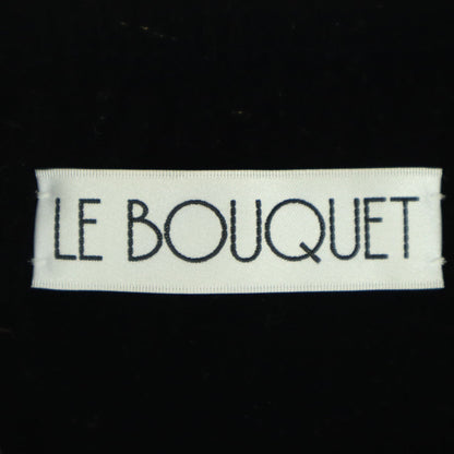 LE BOUQUET Blue Fur Trim Brushed Quilted Coat Size F