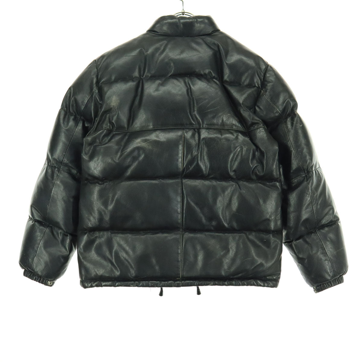 Freedom Leather Cowhide Down Jacket Black Size 38