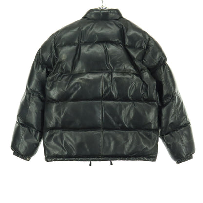 Freedom Leather Cowhide Down Jacket Black Size 38