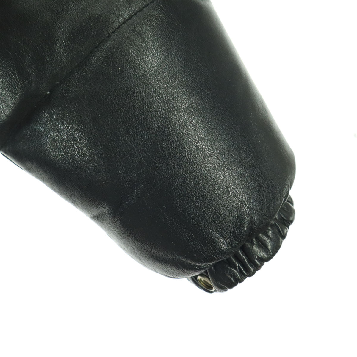 Freedom Leather Cowhide Down Jacket Black Size 38