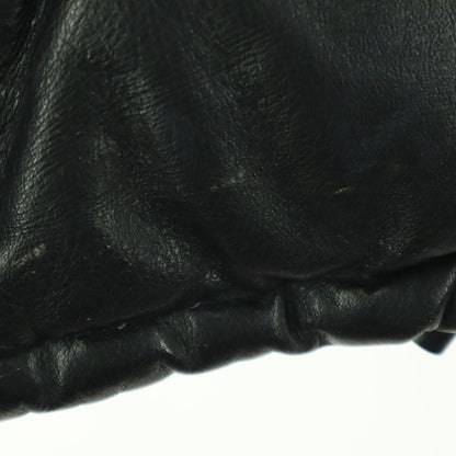 Freedom Leather Cowhide Down Jacket Black Size 38