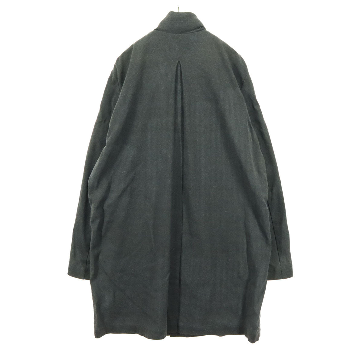 ohta Hooded Covered Button Coat Gray Size L