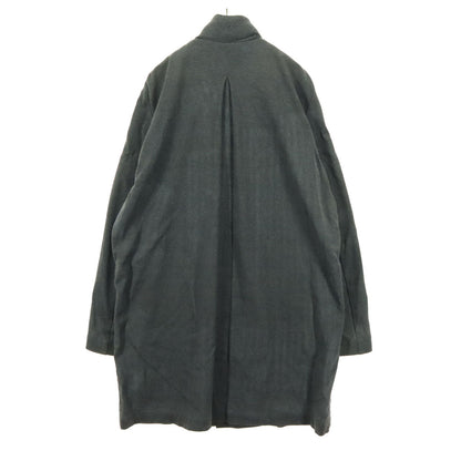 ohta Hooded Covered Button Coat Gray Size L
