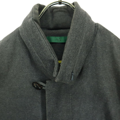 ohta Hooded Covered Button Coat Gray Size L