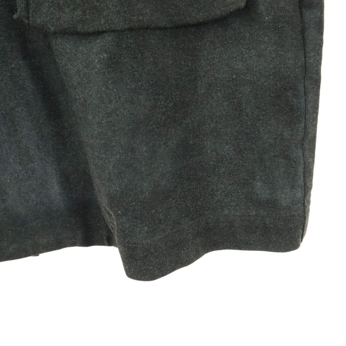 ohta Hooded Covered Button Coat Gray Size L