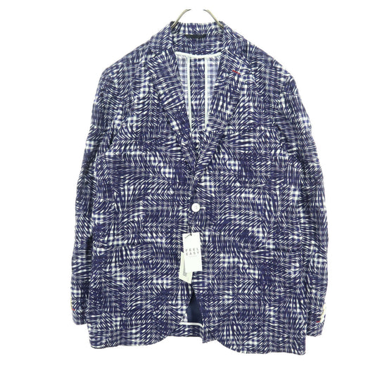 FEEL EASY Made in Japan Aloha Print Blazer Blue Size L