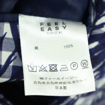 FEEL EASY Made in Japan Aloha Print Blazer Blue Size L