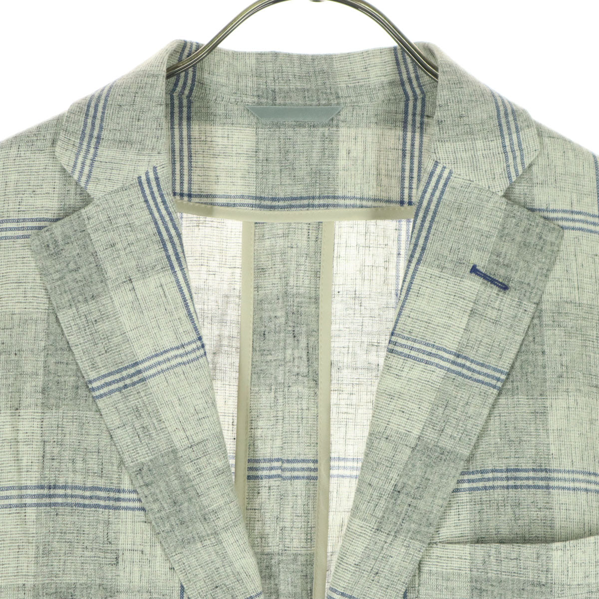 FEEL EASY Made in Japan Check Blazer Gray Size M