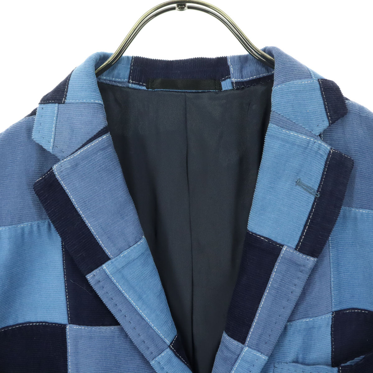 FEEL EASY Made in Japan Patchwork Blazer Blue Size M
