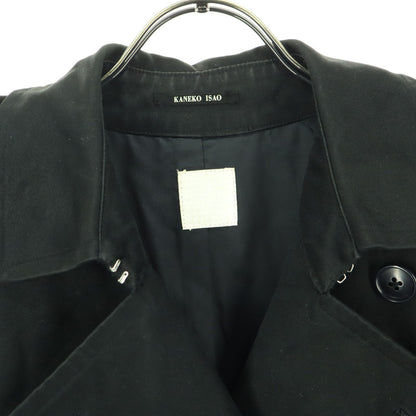 KANEKO ISAO Long Sleeve Trench Coat Black