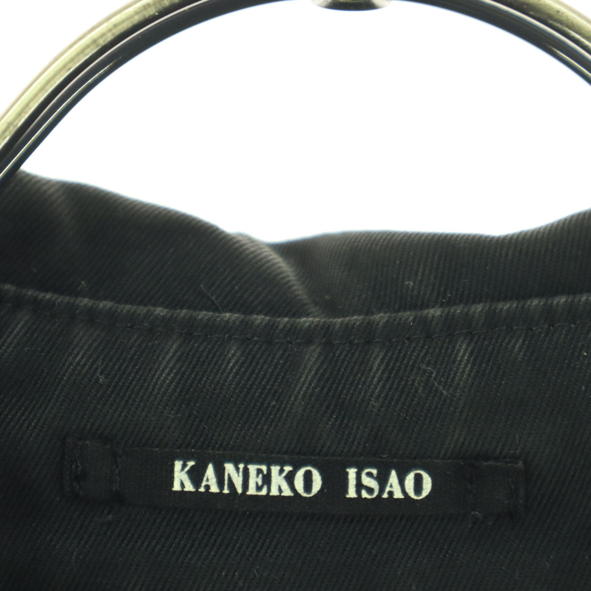 KANEKO ISAO Long Sleeve Trench Coat Black