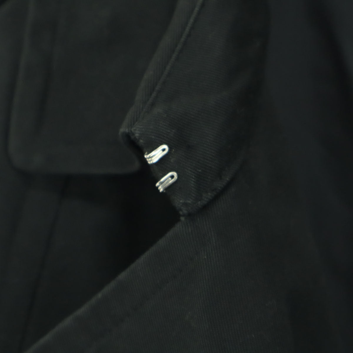 KANEKO ISAO Long Sleeve Trench Coat Black