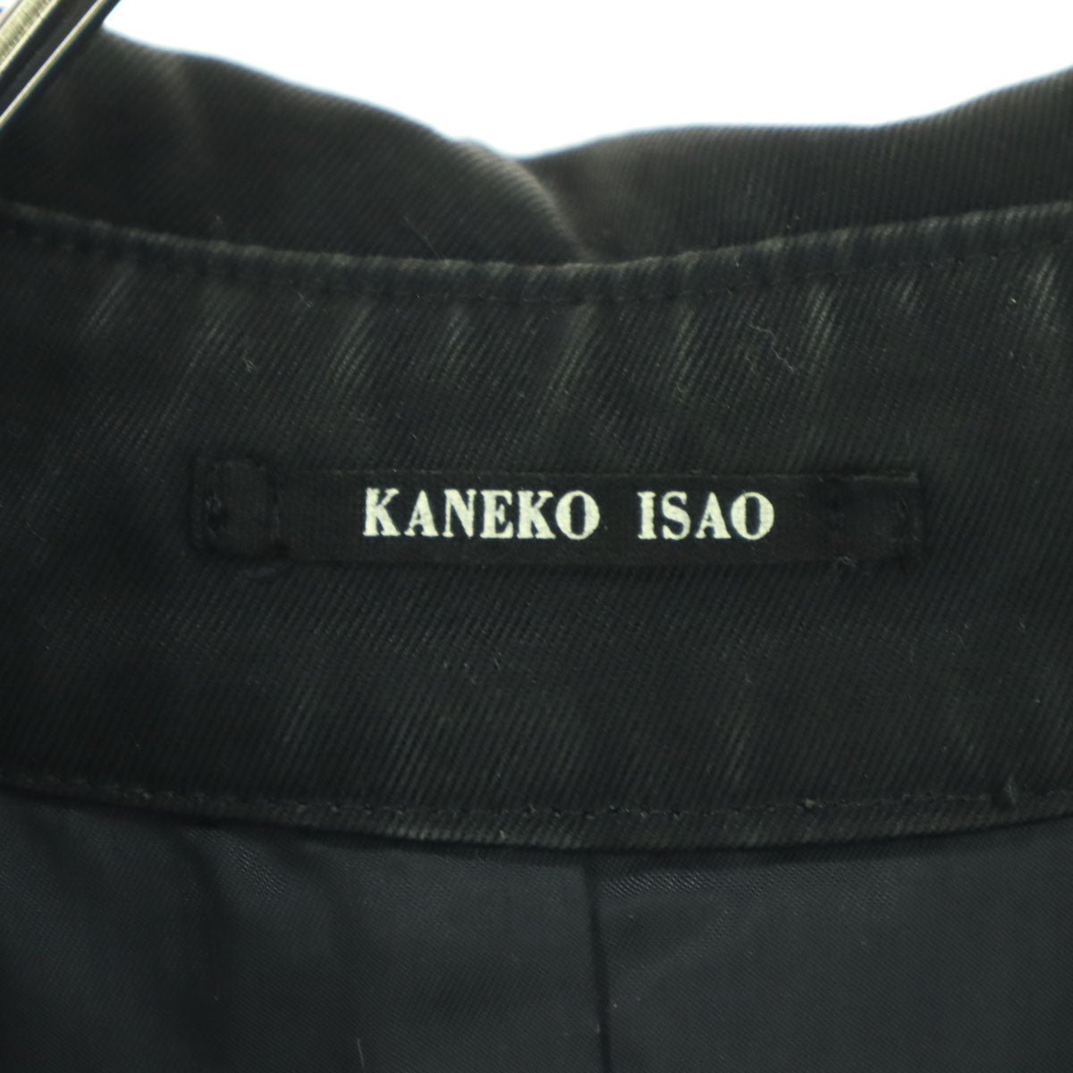 KANEKO ISAO Long Sleeve Trench Coat Black