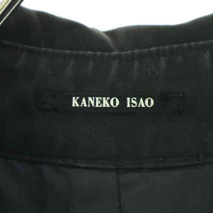 KANEKO ISAO Long Sleeve Trench Coat Black