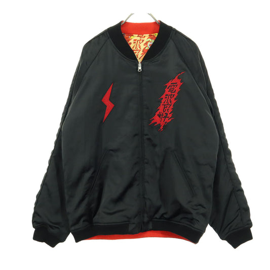 Dempagumi.inc x Utamaro Reversible Pattern Black Red Size L