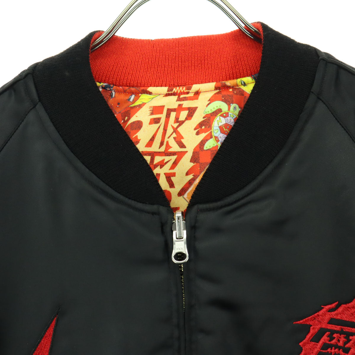 Dempagumi.inc x Utamaro Reversible Pattern Black Red Size L