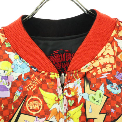 Dempagumi.inc x Utamaro Reversible Pattern Black Red Size L
