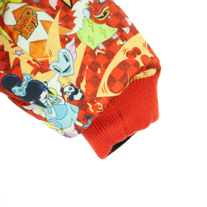 Dempagumi.inc x Utamaro Reversible Pattern Black Red Size L
