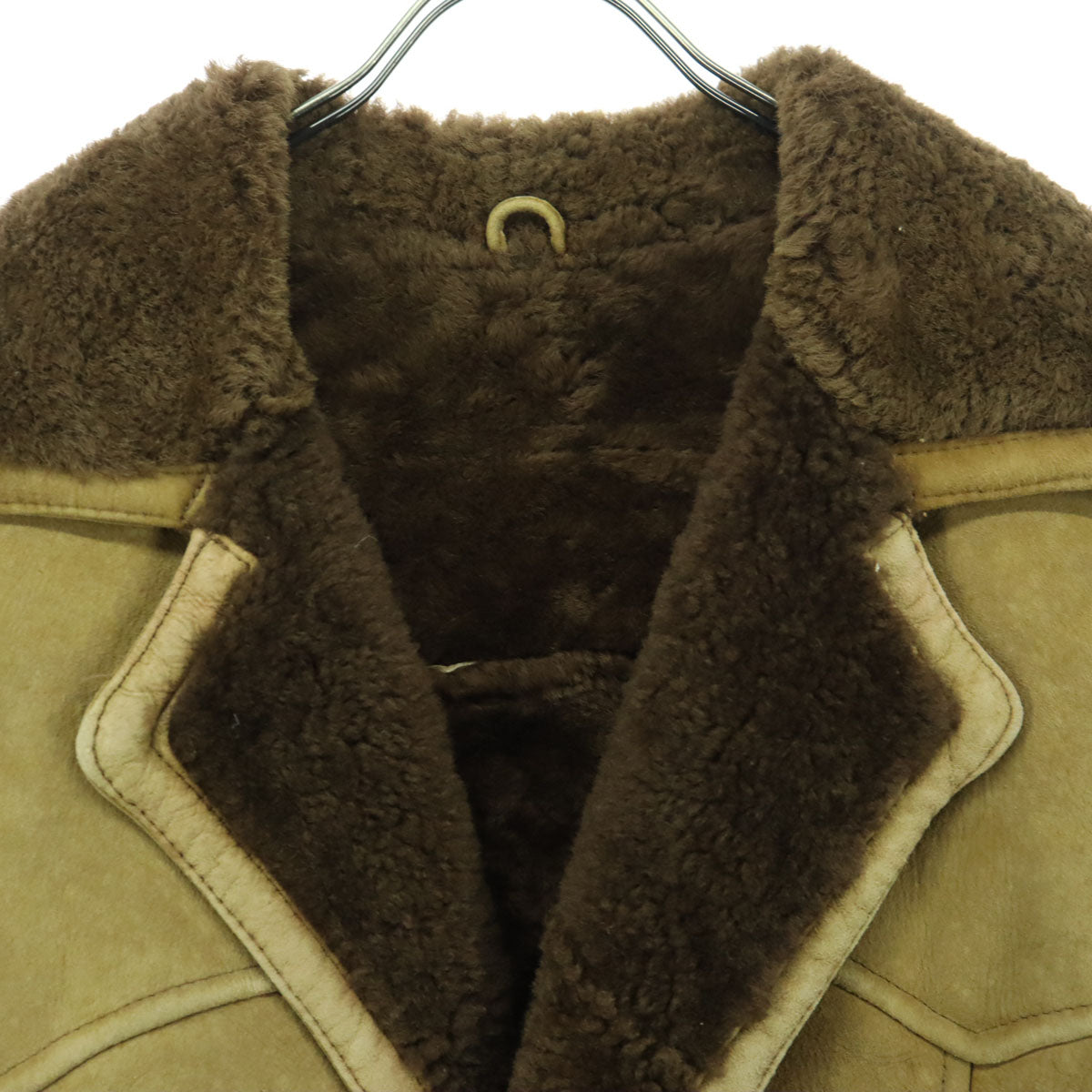 MAgLIA ROSSA Long Sleeve Shearling Jacket Brown Size M