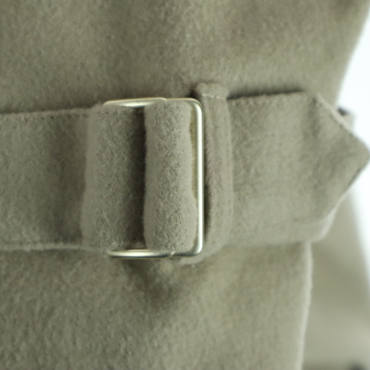 anuans Long Wool Trench Coat Beige Size F