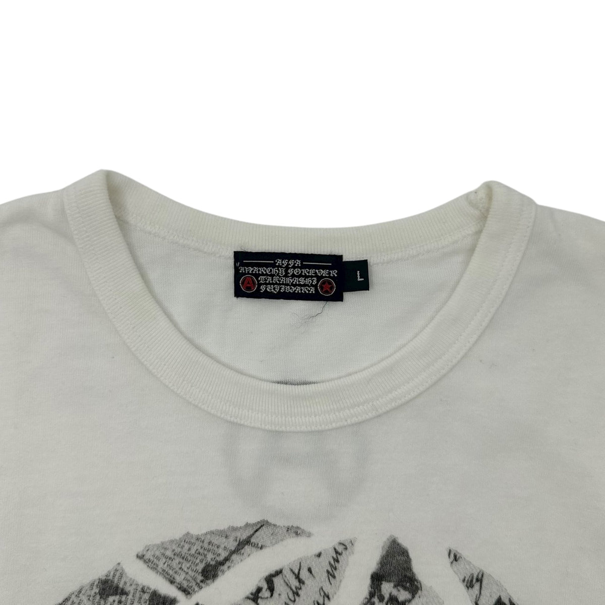 AFFA Graphic Photo Print T-Shirt White Size L