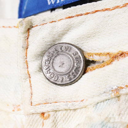 INNOCENCE NYC Metallic Patchwork Distressed Denim Size 34