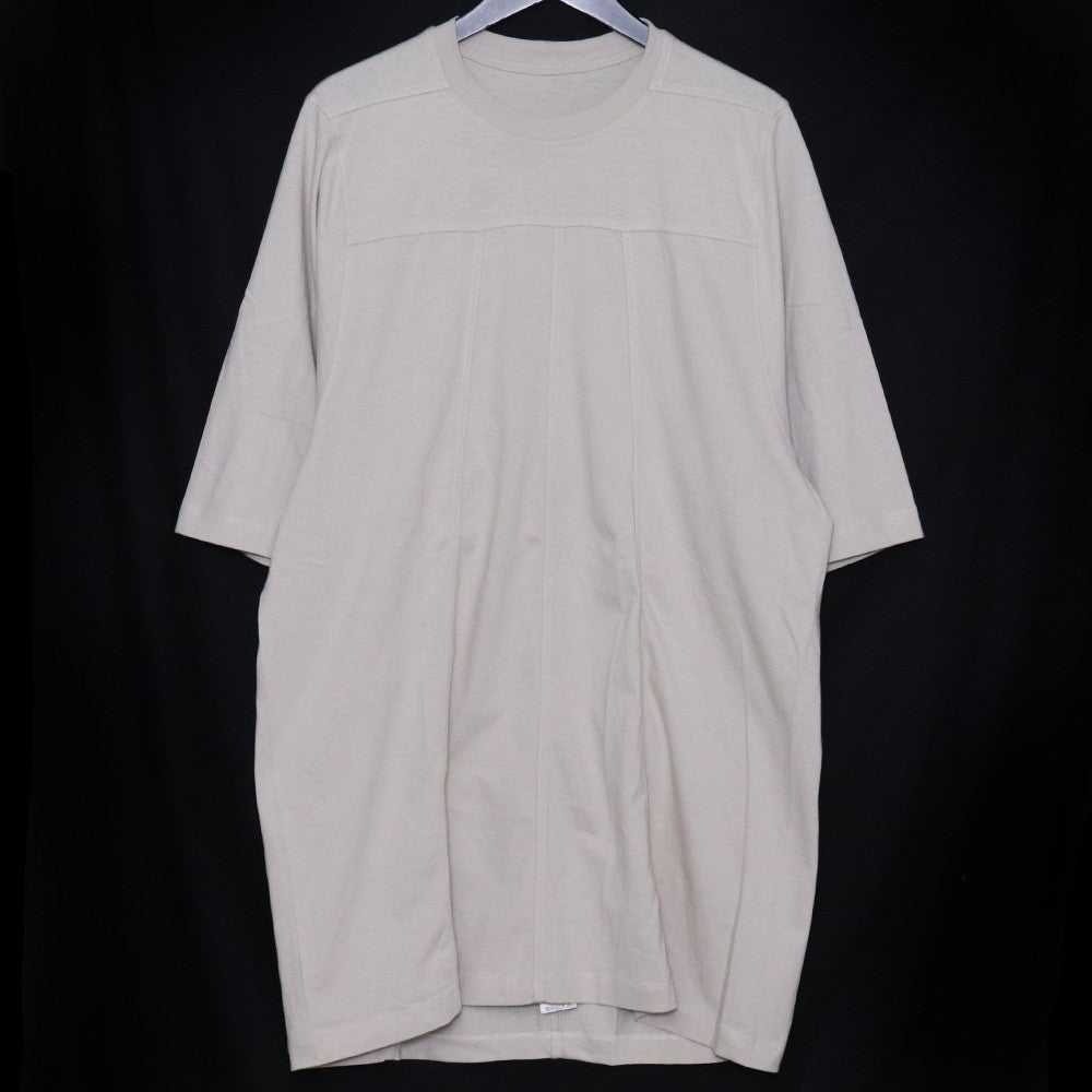 RICK OWENS Grid Crewneck T-Shirt Ivory Size M