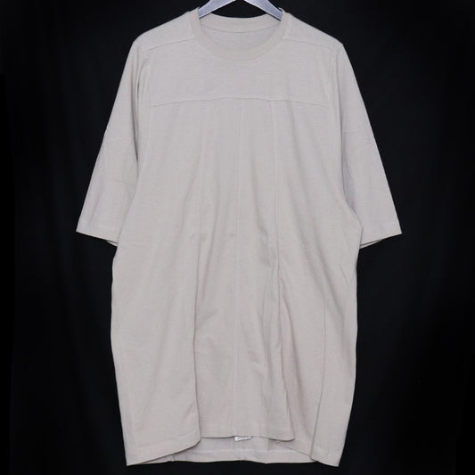 RICK OWENS Grid Crewneck T-Shirt Ivory Size M