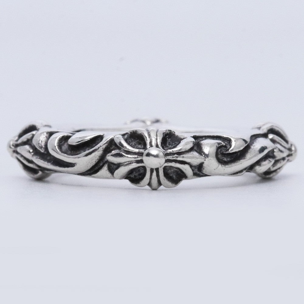 CHROME HEARTS SBT Band Ring Silver Size JP 12