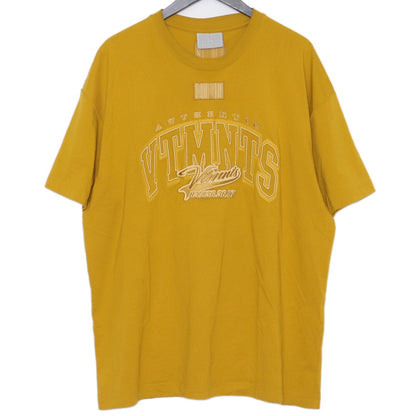 VTMNTS COLLEGE TSHIRT T College Logo T-Shirt Yellow Size XL