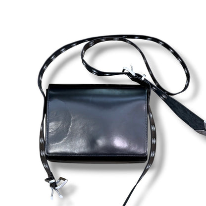 ACHILLES ION GABRIEL 25SS Hung Shoulder Cowhide Black Shoulder Bag Size F
