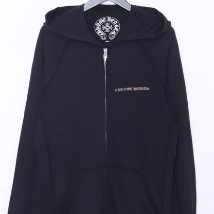 CHROME HEARTS Old CH Plus Dagger Zip Hoodie Black Size L