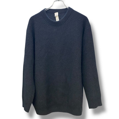 YAECA CONTEMPO Cashmere Crewneck Sweater Black Size L