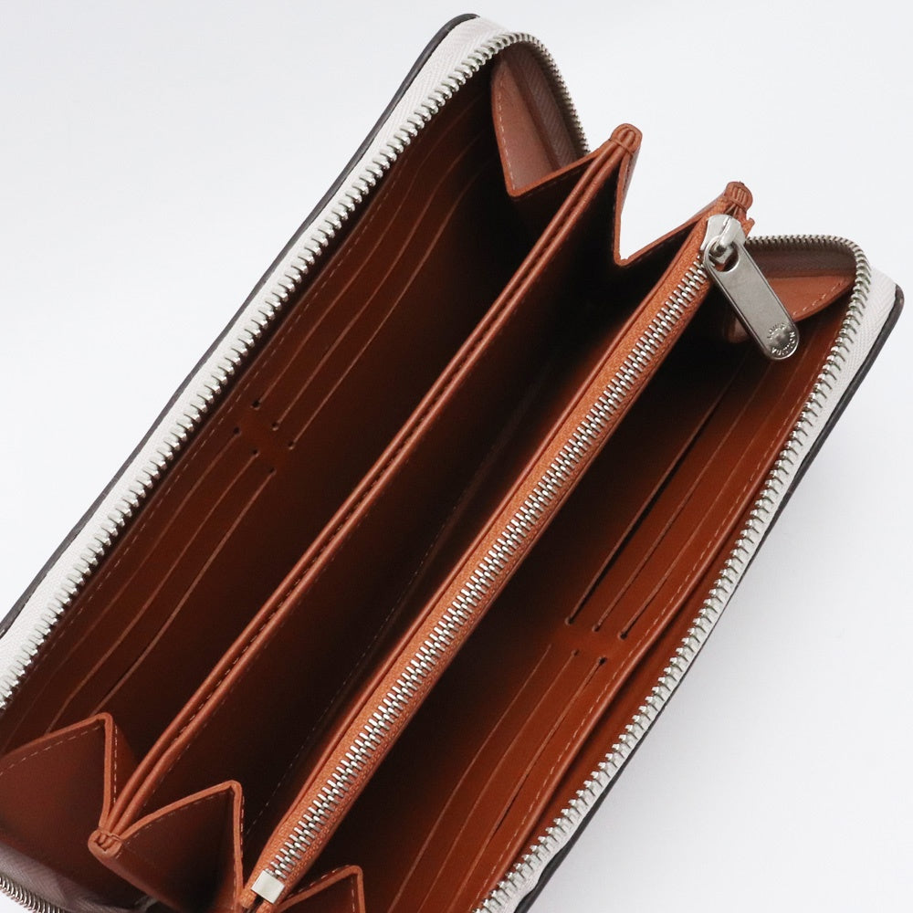LOUIS VUITTON Monogram Mahina Zippy Wallet White Size F