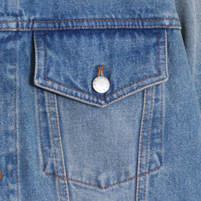 PRADA 22AW Triangle Logo Denim Jacket Indigo Size XL