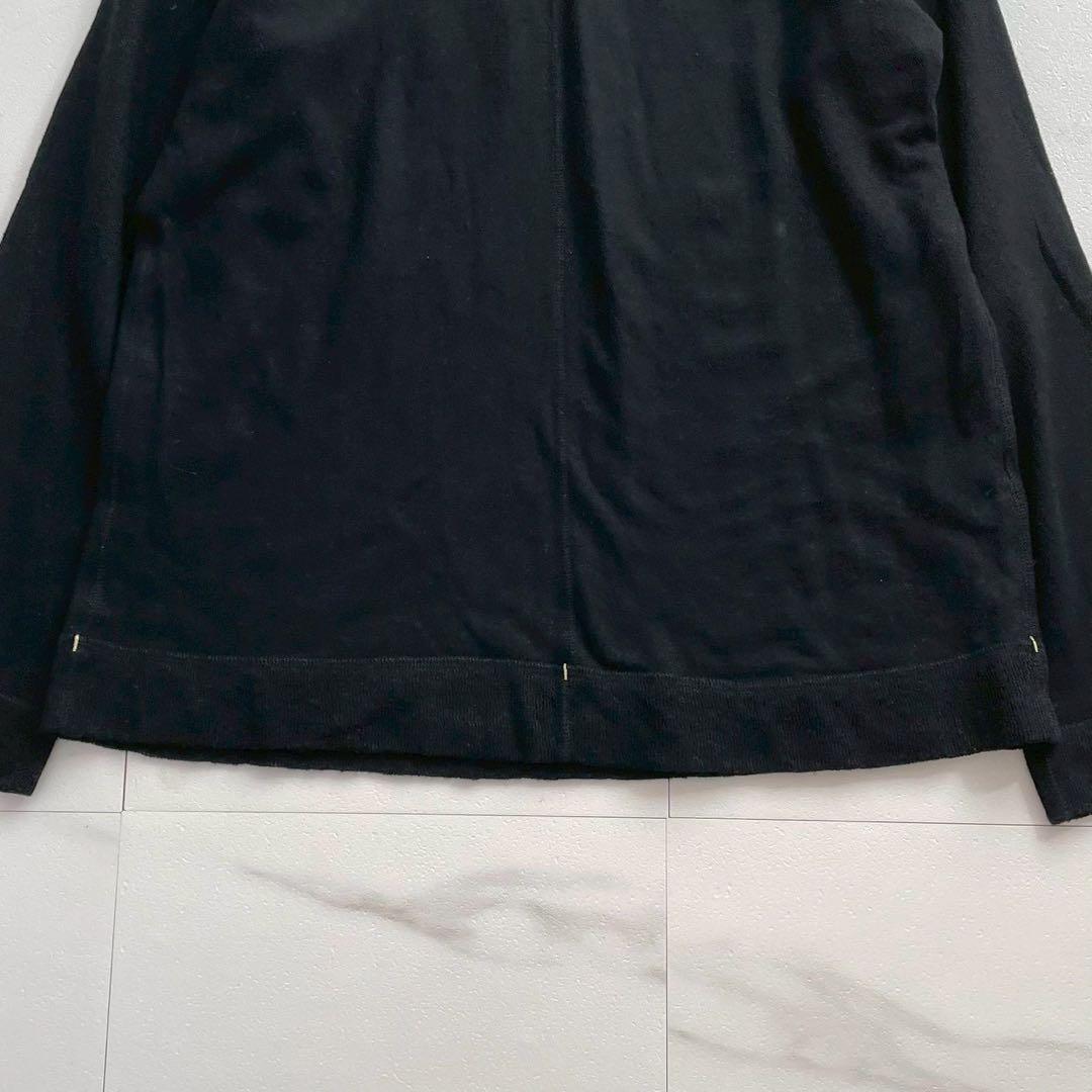ISSEY MIYAKE MEN 03AW White Stitch Cotton Knit Black Size XL