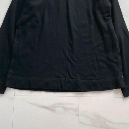 ISSEY MIYAKE MEN 03AW White Stitch Cotton Knit Black Size XL