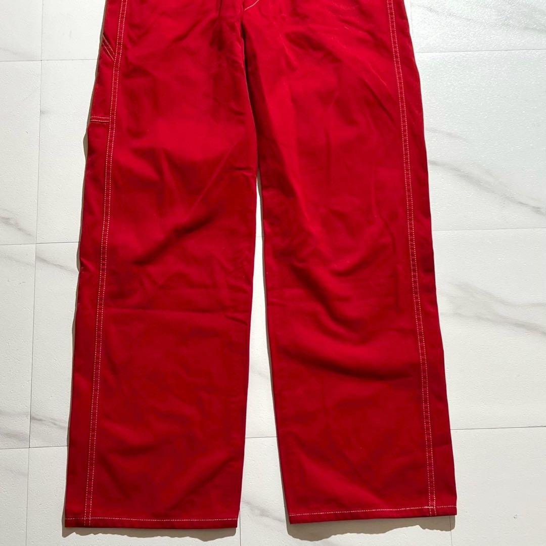 ISSEY MIYAKE MEN Cotton Long Sleeve Overalls Red Size L