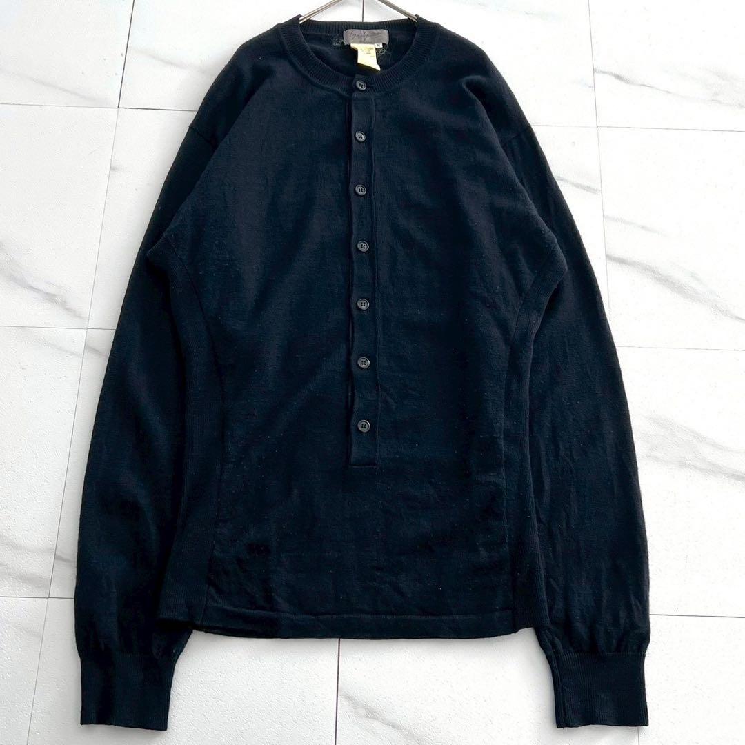 Yohji Yamamoto POUR HOMME 93AW Wool Henley Knit Size M