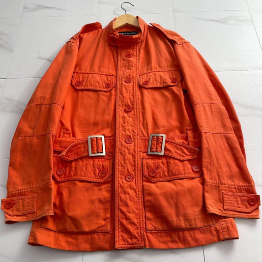 ISSEY MIYAKE MEN 04SS Cotton Military Jacket Orange Size L
