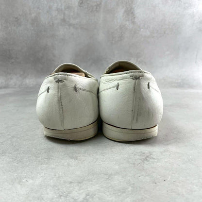ISSEY MIYAKE MEN 2005SS Leather Slip-On Shoes White Size 8