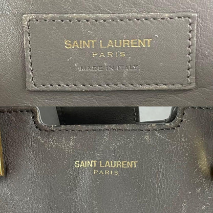 SAINT LAURENT PARIS Petite Cabas Bag Gray Size ONE SIZE