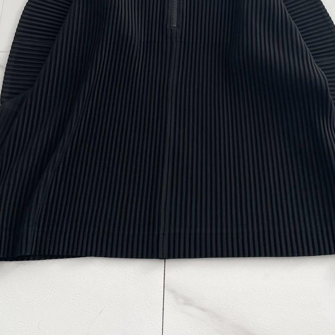 HOMME PLISSE ISSEY MIYAKE 25AW Pleated Half-Zip Black Size L