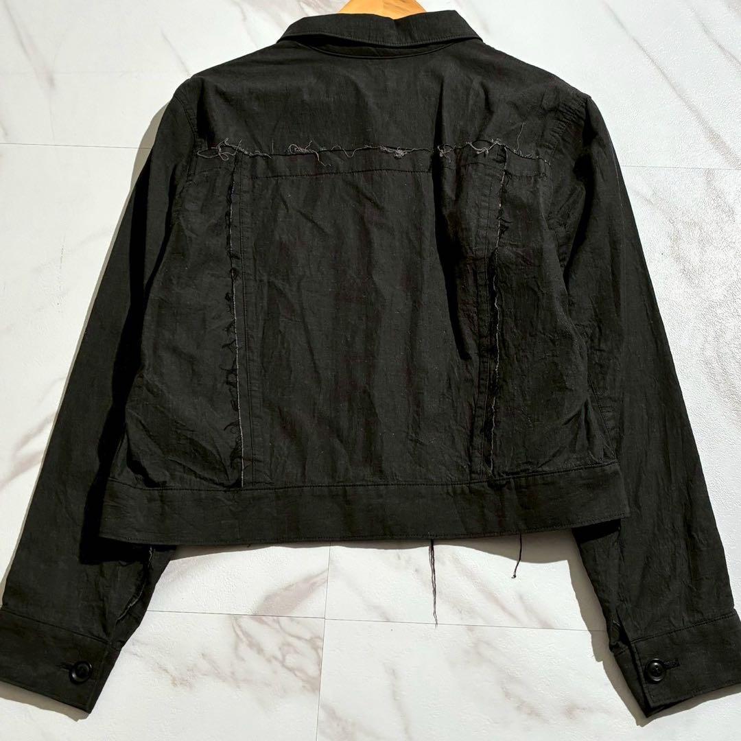 Y's 24AW Organic Denim/Linen Jacket Black Size L