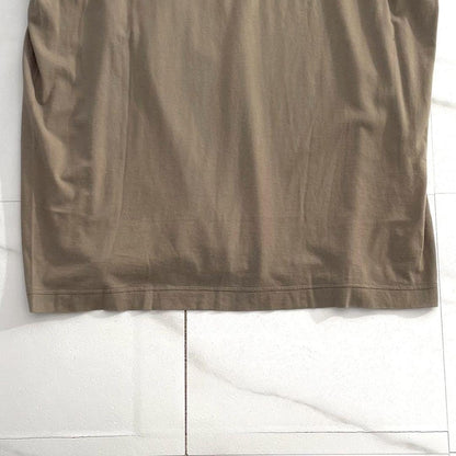 ISSEY MIYAKE MEN 00SS Oversized Cotton T-shirt Brown Size XL