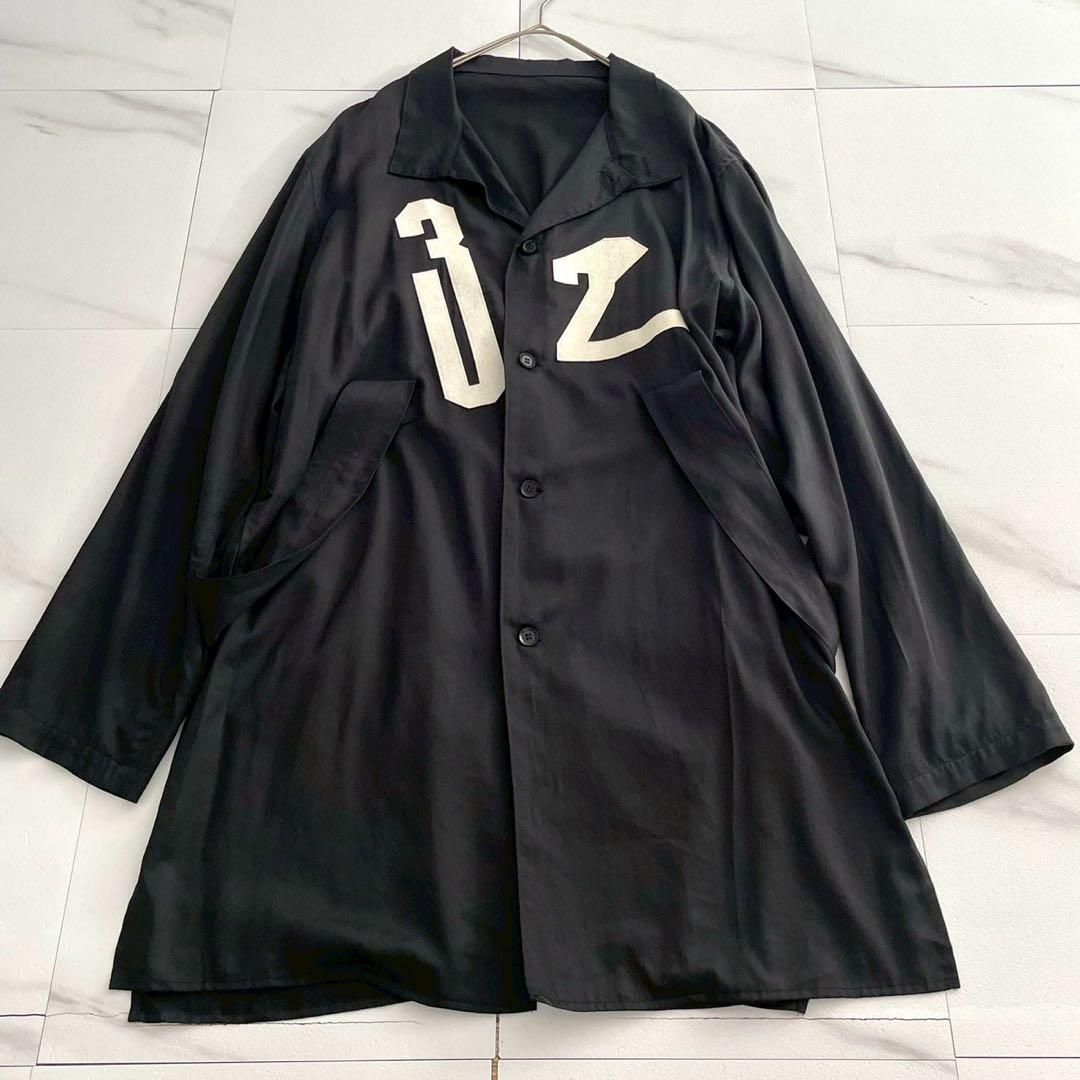 Yohji Yamamoto PH 19SS Suspender Long Cotton Shirt Size XL