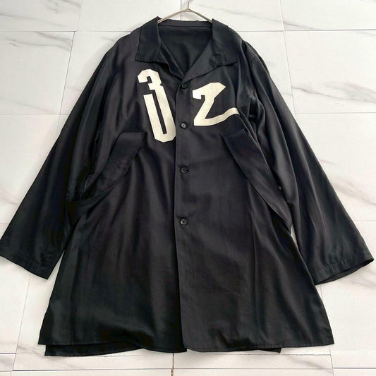 Yohji Yamamoto PH 19SS Suspender Long Cotton Shirt Size XL