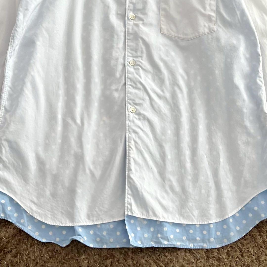COMME des GARCONS HOMME PLUS 18SS Layered Shirt White Size L