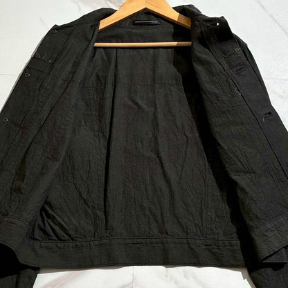 Y's 24AW Organic Denim/Linen Jacket Black Size L