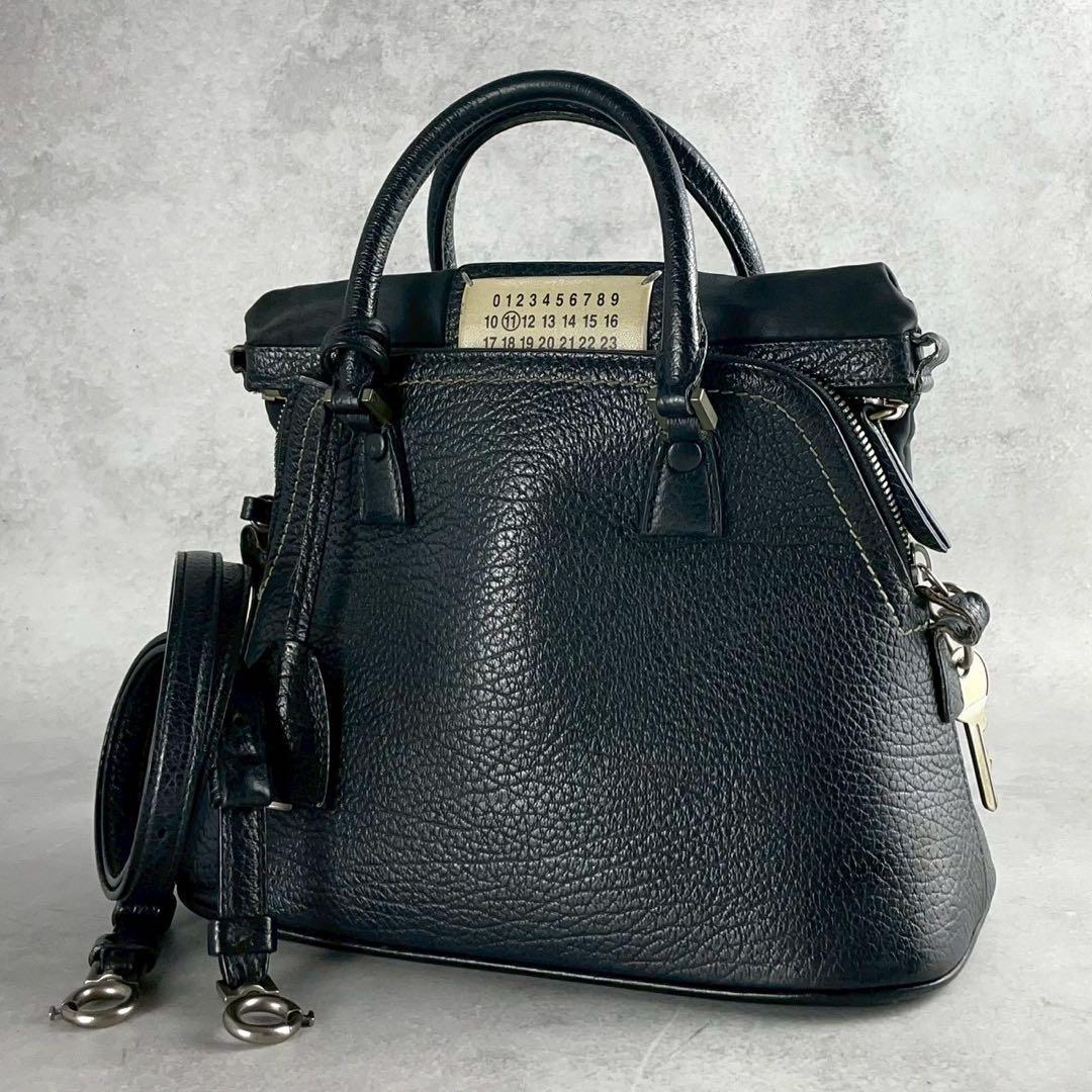 MAISON MARGIELA 5AC Small Leather Bag Black Size ONE SIZE